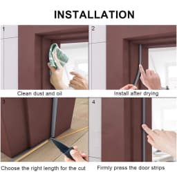 5m/10m Door Seal Strip Diep Self-adhesive Draft Stopper Tape Window Weather Stripping Insulation Noise Rubber Sealing Strip