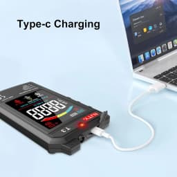 NJTY T3 Smart Digital Multimeter Type-c Charging Auto-Ranging 4000 Counts Ultra-thin NCV Live Wire Color Display Multimeter Tool