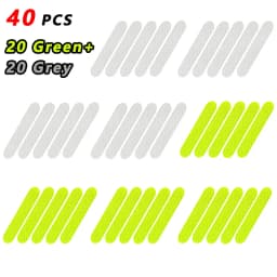 80-10PCS Helmet Safety Warning Reflective Stickers Strip Waterproof High Visibility Reflector Tape For Night Riding Walking Car