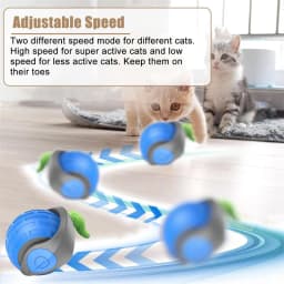 Smart Cat Toys Ball Automatic Interactive Pets Electric Rolling Teaser USB Rechargeable Kitty Moving Bouncing Ball Birthday Gift