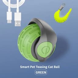 Smart Cat Toys Ball Automatic Interactive Pets Electric Rolling Teaser USB Rechargeable Kitty Moving Bouncing Ball Birthday Gift