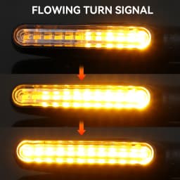 Moto Led Flowing Water Blinker Bendable Flashing Signals Lamp Universal Motorcycle Turn Signal Light Built Relay 12V Flasher