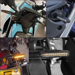 Moto Led Flowing Water Blinker Bendable Flashing Signals Lamp Universal Motorcycle Turn Signal Light Built Relay 12V Flasher