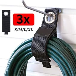 3pcs Heavy-Duty Storage Straps Reusable Extension Cord Organizer Cable Ties Hose Storage Accessory Holder Garage Organization
