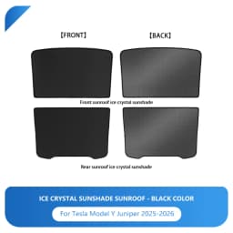Heenvn For Tesla Model 3Y Model 3 Highland Model Y Juniper 2025 2026 Ice Cloth Buckle Glass Roof Sunshade Car Front Rear Sunroof