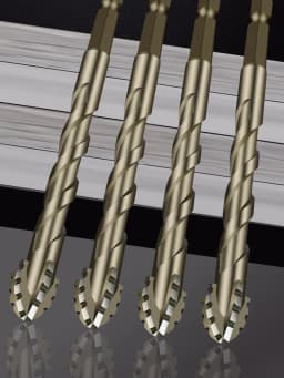 High-Four-Edged Serrated Eccentric Drill for Dry Drilling of Ceramic Tiles, Glass, Marble, Concrete, Stainless Steel Drill Bits