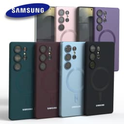 For Samsung Galaxy S25 S24 S23 S22 S21 S26 Plus S20 FE Ultra 5G S26Ultra Magnetic Case Shockproof Protective Back Cover Funda