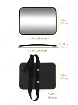 1 Pc Crash Tested And Certified Shatterproof Baby Car Mirror For Rear Facing Infant With Wide Larger Crystal Clear View