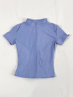 Casual Slim Sports Coat For Women Short Sleeve Solid Zipper Tops Female Cycling Running Yoga Outfit Clothes Summer Sport Jacket