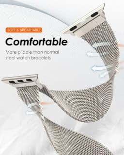 Milanese Strap For Apple Watch Band Ultra 2 49mm 44mm 40mm 45mm 41mm 38mm 44mm Bracelet F or iWatch Series 9 3 6 5 SE 7 8 Strap