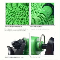 25FT-200FT Expandable Magic Hose Lightweight Design Durable Materials 7 Water Spraying Functions Gun Home Garden Watering Tools