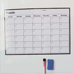 Magnetic Refrigerator Dry Erase Calendar Monthly Planner Whiteboard Record Message Board Memo Pad Fridge Magnets Kitchen Decor