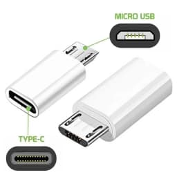 Mini Type C To Micro USB Android Charging Adapter Converter for Samsung Xiaomi Huawei Usbc To Microusb V8 Sync Charger Jack