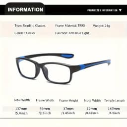 3/1 PCS Sports Reading Glasses Men Women - Comfortable, Stylish Presbyopic Readers with Polycarbonate Lenses, Bulk Wholesale