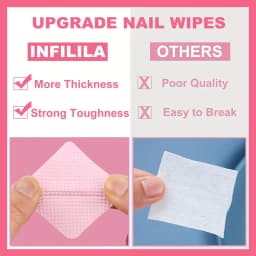 20/600pcs Lint-Free Nail Wipes Gel Cleansing Tissues Aluminum-Free Nail Polish Remover Pads for NaiArt Beauty Cleaning Care Tool