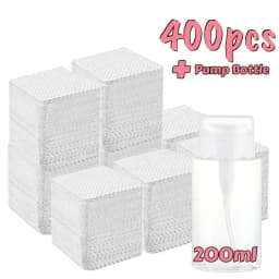 20/600pcs Lint-Free Nail Wipes Gel Cleansing Tissues Aluminum-Free Nail Polish Remover Pads for NaiArt Beauty Cleaning Care Tool