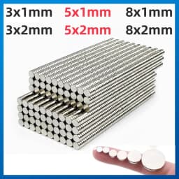 Strong Round Magnets for Fridge, DIY, Projects, Science, Office 3x1 3x2 5x1 5x2 8x1 8x2