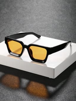 1/2 PC S Classic Fashion Square Plastic Frame Women Sunglasses For Men Daily Life Shades Eyewear Accessories.