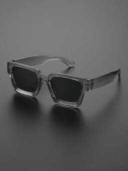 1/2 PC S Classic Fashion Square Plastic Frame Women Sunglasses For Men Daily Life Shades Eyewear Accessories.