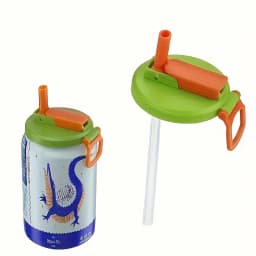 Reusable Soft Drink Can Lid. Soda Drink Can Lid Can Be Used for Beverages, Juices, and Soft Drinks, and Comes with A Straw