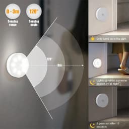 2~6 Pack Motion Sensor LED Night Light USB Rechargeable 3 Color Night Lamp Cabinet Wardrobe Lamp Staircase Wireless Closet Light