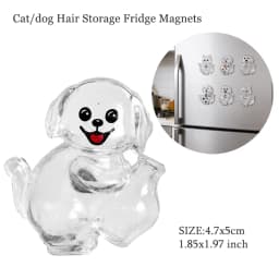 Transparent Dog Hair Storage Container Adorable Pet Keepsake Capsule Pendant With Key Ring for Pet Lovers DIY Memorial Keychain