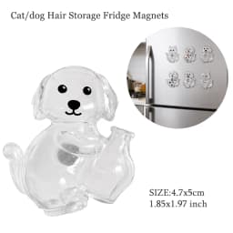 Transparent Dog Hair Storage Container Adorable Pet Keepsake Capsule Pendant With Key Ring for Pet Lovers DIY Memorial Keychain