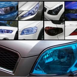 Car Headlight Taillight Protective Film Tint Vinyl Film Auto Lamp Film Sticker Sheet Color-Changing Smoke Matt Rear Fog Stickers