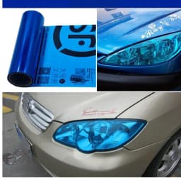 Car Headlight Taillight Protective Film Tint Vinyl Film Auto Lamp Film Sticker Sheet Color-Changing Smoke Matt Rear Fog Stickers