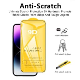 9D Screen Protectors Tempered Glass for iPhone 17 18 Pro Max 16 16e 15 14 13 12 11 Protective Glass for iPhone X XR XS 7 8 Plus