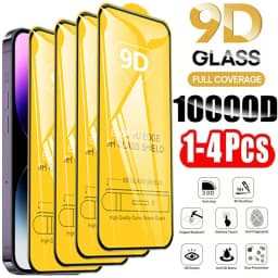 9D Screen Protectors Tempered Glass for iPhone 17 18 Pro Max 16 16e 15 14 13 12 11 Protective Glass for iPhone X XR XS 7 8 Plus