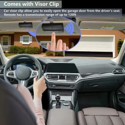 Universal Gate Remote Control Garage Door Control 3 in 1 Multifrequency Remote With Clip 280-868MHz Rolling Code Transmitter