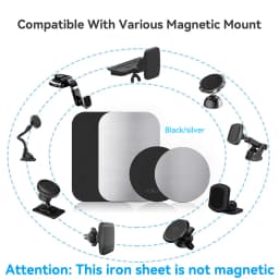Metal Plate For Car Phone Holder Magnetic Universal Iron Sheet Disk Sticker Mount Mobile Phone Magnet Stand For IPhone