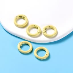 5Pcs/Lot 21 Colors Metal O Ring Spring Clasp Openable Round Carabiner Keychain Clips Hook Dog Chain DIY Jewelry Buckle Connector