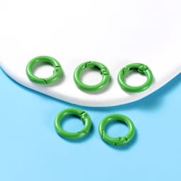 5Pcs/Lot 21 Colors Metal O Ring Spring Clasp Openable Round Carabiner Keychain Clips Hook Dog Chain DIY Jewelry Buckle Connector