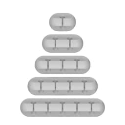 Silicone USB Cable Organizer USB Charging Cable Winder Desktop Tidy Management Clips Cable Holder For Mouse earphone Accessories