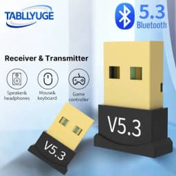 USB Bluetooth 5.3 Adapter for PC Laptop Computer Wireless Dongle Bluetooth Adapter Support Mouse Keyboard Windows 7/8.1/10/11