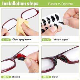5/10 Pairs Super Sticky Anti Slip Eyeglass Nose Pads Soft Silicone Adhesive Glasses Nose Pad for Plastic Frame Glasses Parts