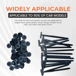 Cable tie buckle fixed through the core nail cable tie buckle mudguard fender inner lining trunk buckle