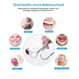 Premium 1pcs/3pcs Metal Tongue Scraper Cleaner for Adults & Kids Portable Stainless Steel Tongue Scrapers Brushes for Removing
