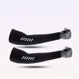 1 Pair Men's Lightweight Breathable Cooling Sports Sleeves Ice Silk Fabric Sweat-Absorbent for Cycling Fishing Running & Hiking