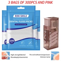 (Affordable) 50/100/300 PCS-RIMI Smile Floss - Comes with Automatic Floss Box - Convenient to Carry When Going Out