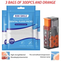(Affordable) 50/100/300 PCS-RIMI Smile Floss - Comes with Automatic Floss Box - Convenient to Carry When Going Out