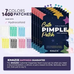1400 pieces of multi-color star acne patches, facial acne patches, concealer acne patches, and pimples patches, ultra-thin