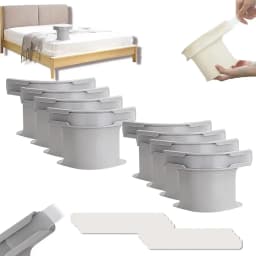 8/4Pcs Heavy Duty Bedsheet Corner Tightener Clips High-quality Materials Durable and Reliable Bed Sheet Grippers for Protectors