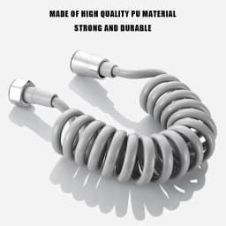 2m 3m 5m Spring Shower Hose Meters Water Plumbing Hose Plastic Bathroom Water Toilet Bidet Sprayer Telephone Line Soft Hoses