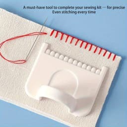 2pcs Sewing Guide Template Kit for Consistent Stitches – 3mm Spacing Precision Sewing Tool for Fabric Embroidery & Leathercraft