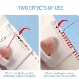 2pcs Sewing Guide Template Kit for Consistent Stitches – 3mm Spacing Precision Sewing Tool for Fabric Embroidery & Leathercraft
