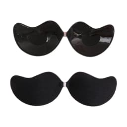 FINETOO 1-15PCS Women Invisible Nubra Breast Patch Tow-Color Hypoallergenic Mango Cup bra Silicone Non-Falling Off Thin