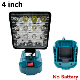 4 inch Cordless LED Work Light For Makita 14.4V-18V Li-ion Battery Lantern Outdoor Flashlight Camping Lamp Emergency Lighting